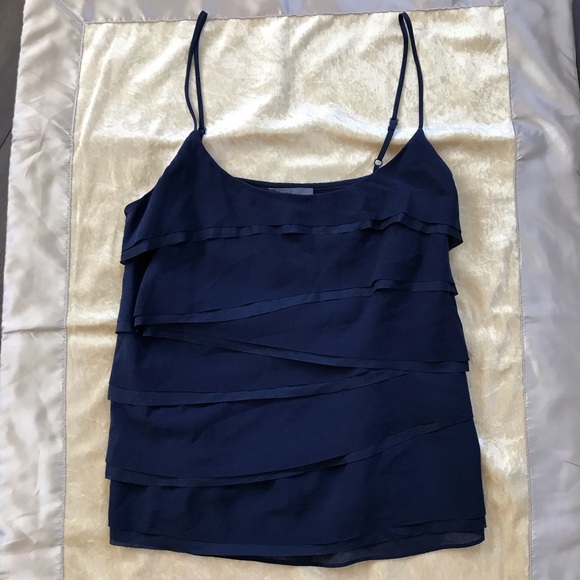 Vince silk navy tank - Picture 1 of 5